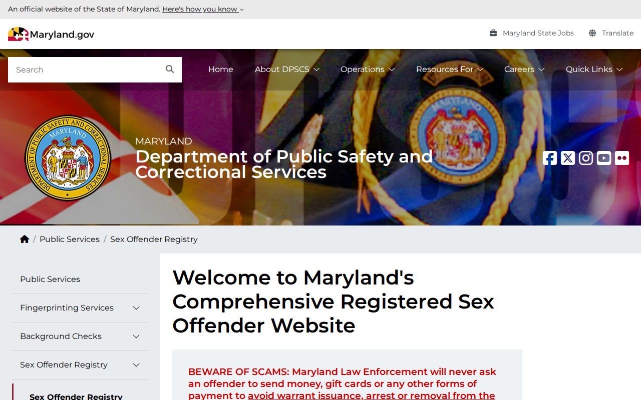 Severna Park public records Maryland offender registry