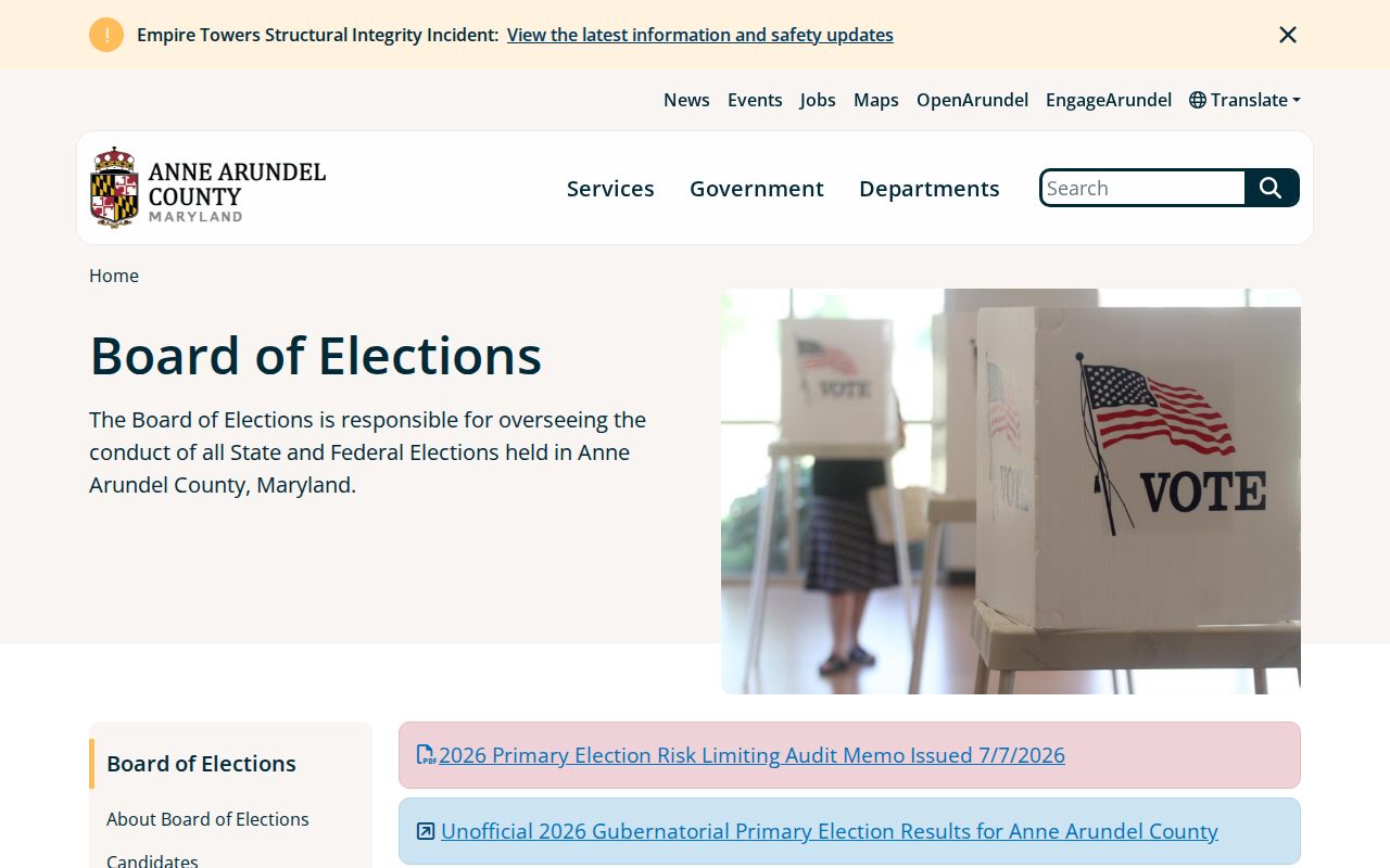 Severna Park voter records help from Anne Arundel County elections